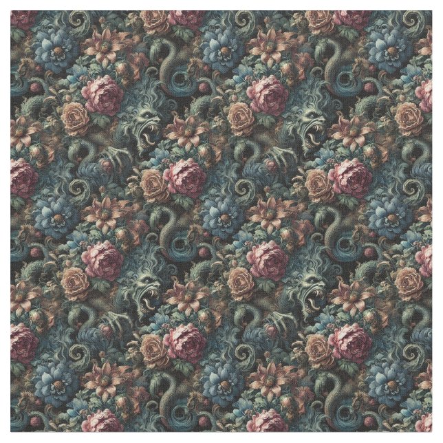 Den Gilded Vild - Gothic Dense Tile Tyg (Närbild)