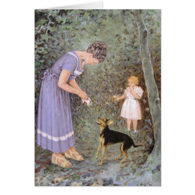 Den giriga lilla Hund av Guido Marzulli, Realism Hälsningskort (Framsidan)