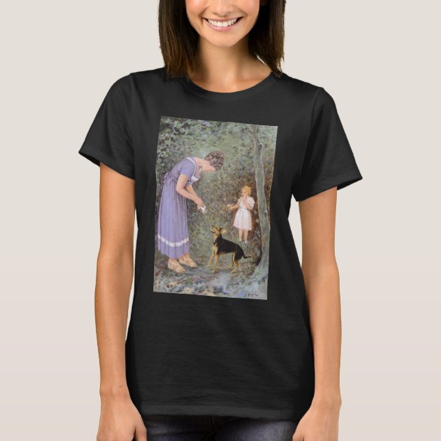 Den giriga lilla Hund av Guido Marzulli, Realism T-shirt (Framsida)