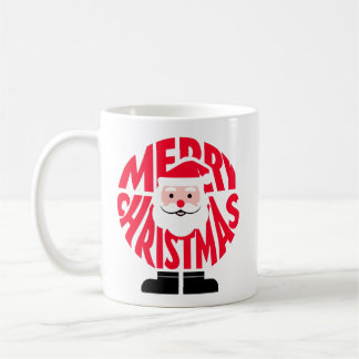 Den "GLAD JUL" Santa-ordkonstmuggen Kaffemugg