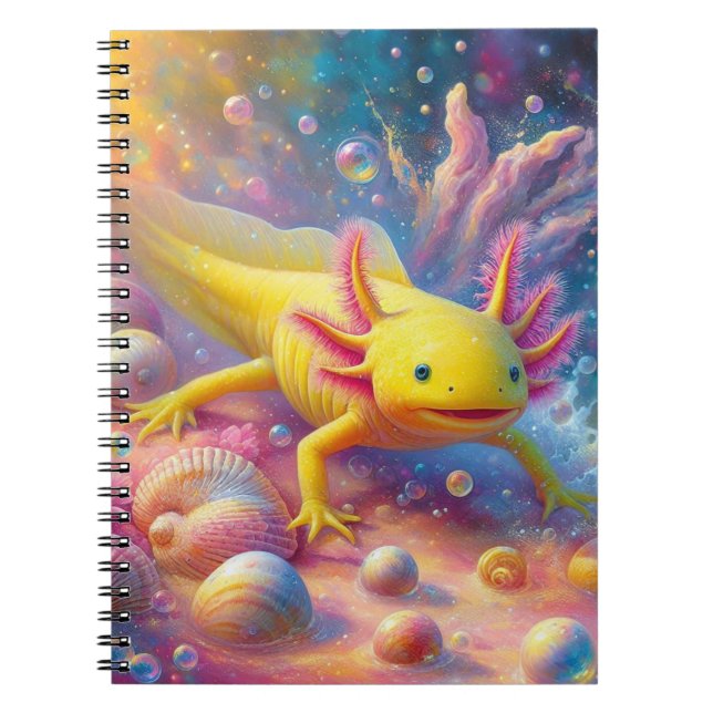 Den Glada Axolotlen Anteckningsbok (Framsidan)