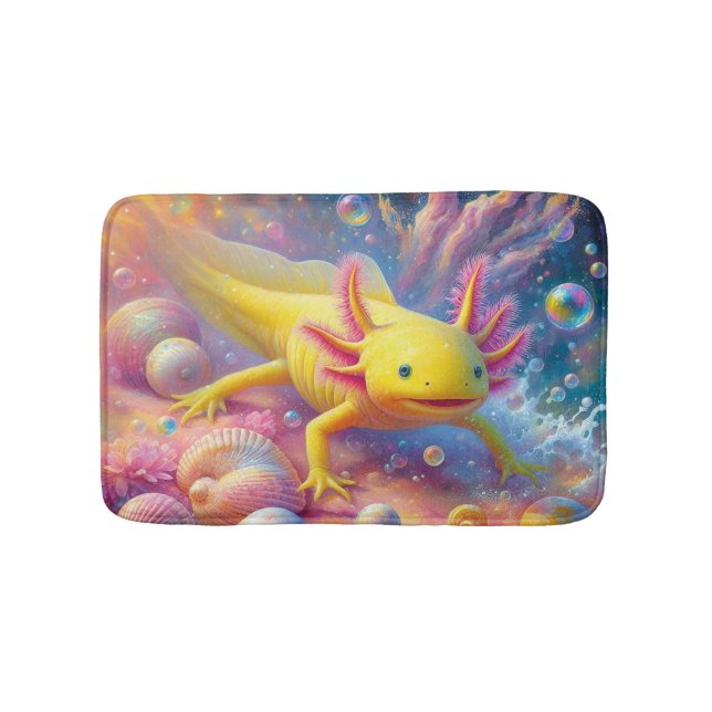 Den Glada Axolotln Badrumsmatta (Framsidan)