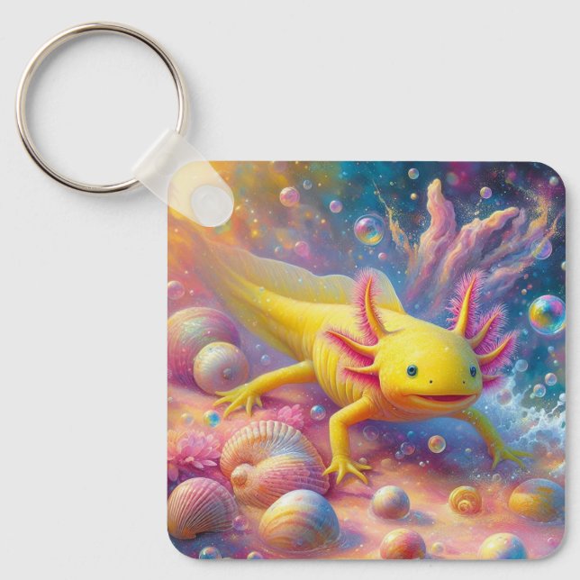 Den Glada Axolotln Nyckelring (Framsida)