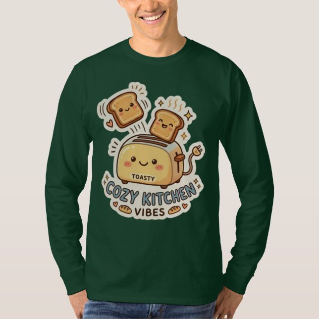 Den Glada Brödrosten | Excentrisk Frukost-dekal T- T Shirt (Framsida)