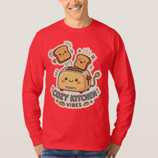 Den glada brödrosten | Excentrisk frukost-dekal-te T Shirt