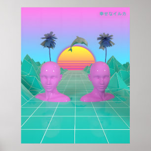 Den Glada Delfinen Poster