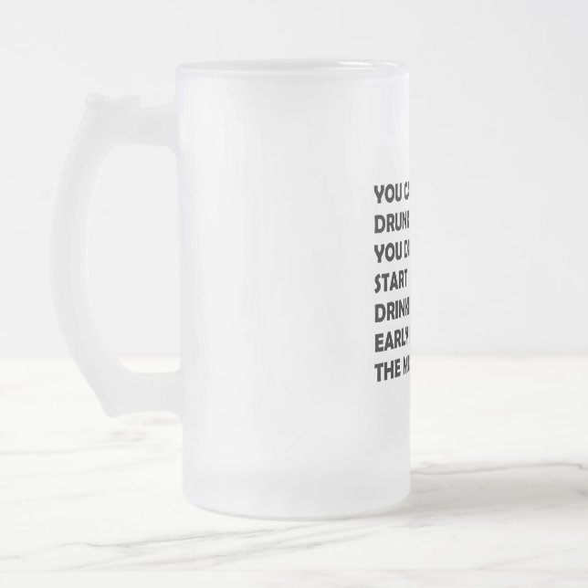 Den glada drinkaren frostat ölglas (Vänster)