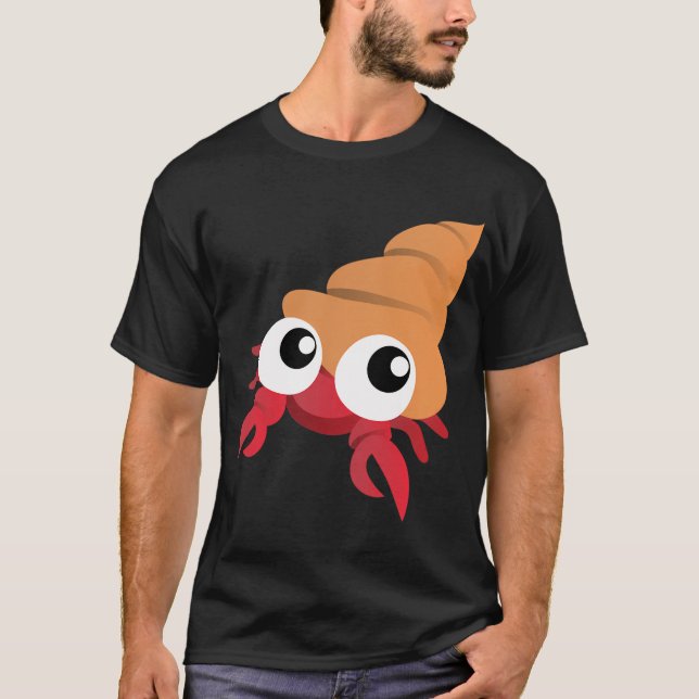 Den glada eremitkräftan t shirt (Framsida)