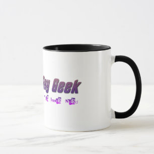 Den glada Geeklogotypmuggen Mugg