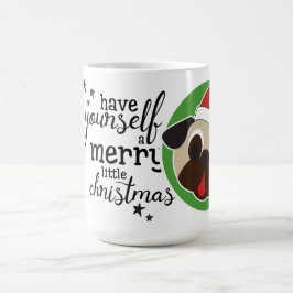 Den glada julen lismar lite Santa Kaffemugg