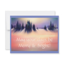 Den glada och ljusa snöig vintern landskap konst