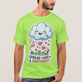 Den glada regnmolnsdekalen T-Shirt