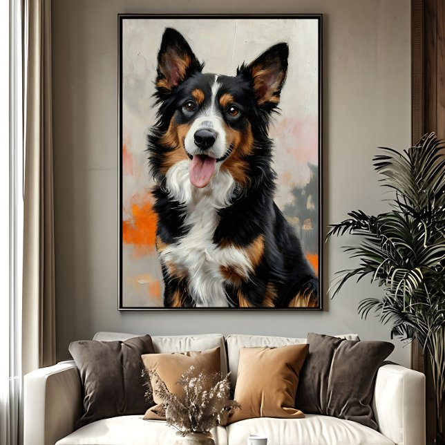 Den glada själen hos din hund canvastryck (Skapare uppladdad)