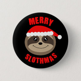 Den glada Slothmas Slothjulen som emblem knäppas, Knapp