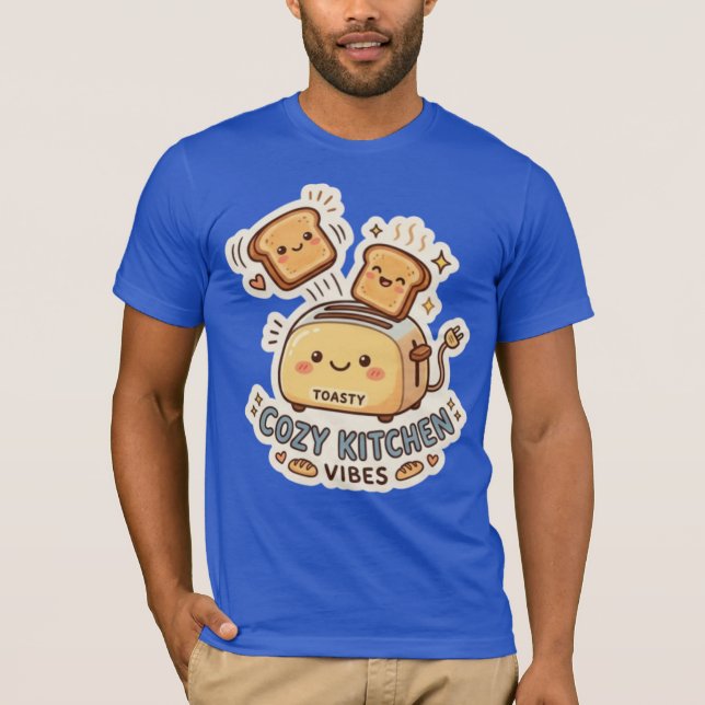 Den Glada Toastaren | Excentrisk Frukostdekal T-sh T Shirt (Framsida)