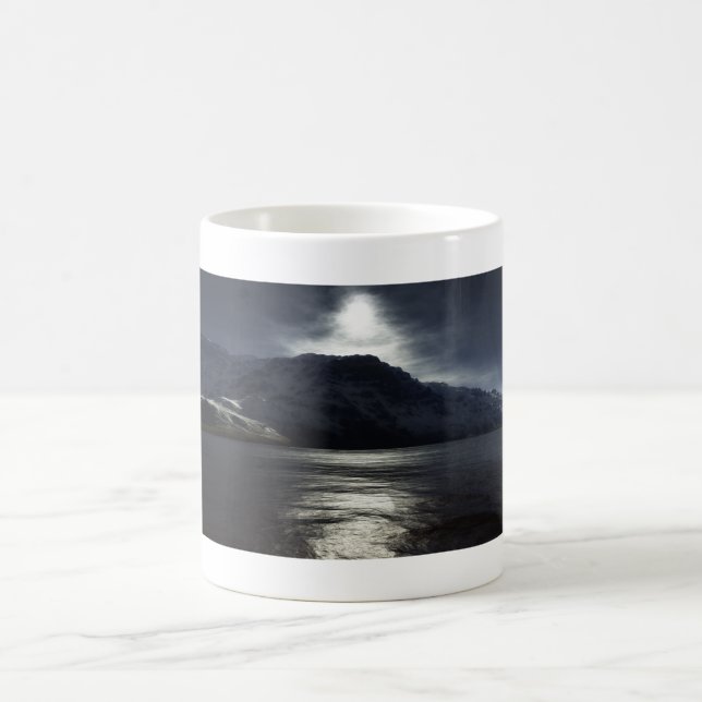 Den glänsande vägen kaffemugg (Center)