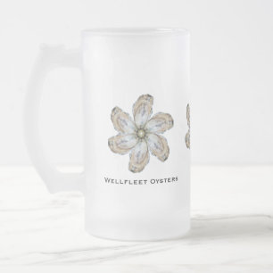 Den Glass muggen för ostronblomman - planlägg A Frostat Ölglas