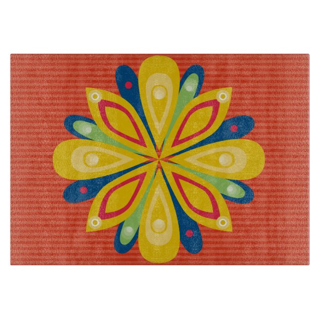 Den Glass skärbrädan brast rött (Framsidan)