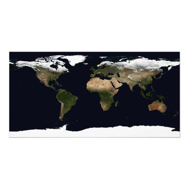 Den globala bilden av världen fototryck (Framsidan)