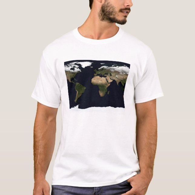 Den globala bilden av världen t-shirt (Framsida)