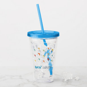 Den globala handlingen och får effekt knyter take away mugg