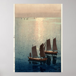 Den gnistrande havet av Hiroshi Yoshida Poster