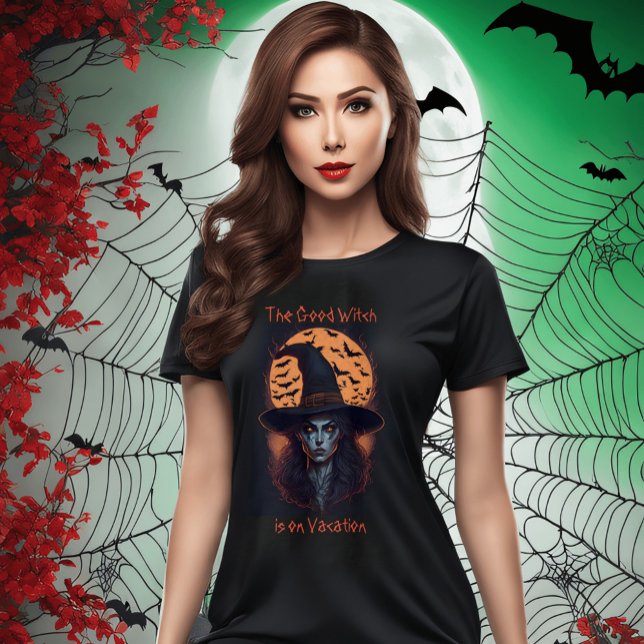 Den goda häxan har Halloween semester T Shirt (Skapare uppladdad)