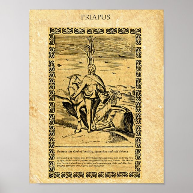 DEN GODA PRIAPUS POSTER (Framsidan)