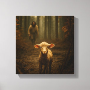 Den gode herden och det förlorade lammet – Jesus & Canvastryck