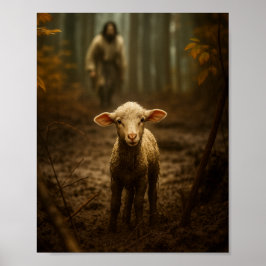 Den gode herden och det förlorade lammet – Jesus & Poster