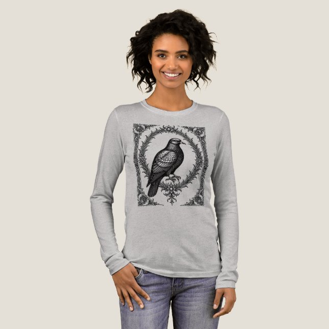 Den Goetiska Skyddsduvan T Shirt (Hel framsida)