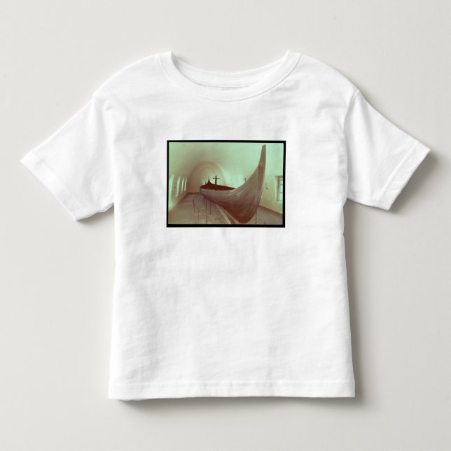 Den Gokstad longshipen (trä) T-shirt (Framsida)