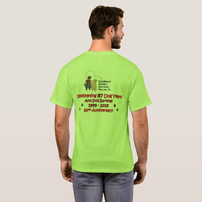 Den GoldHeart gruppmedlemutslagsplatsen - T Shirt (Hel baksida)