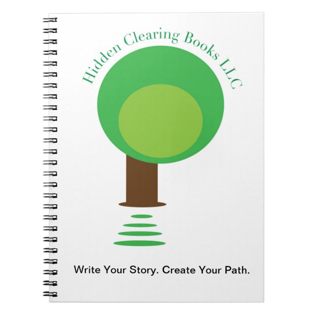 Den gömda röjningen bokar anteckningsboken anteckningsbok (Framsidan)