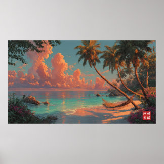 Den gömt stranden poster