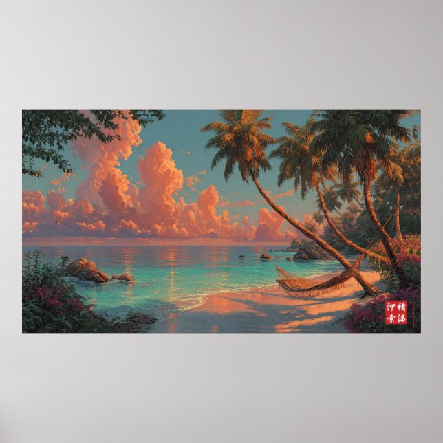 Den gömt stranden poster (Framsidan)