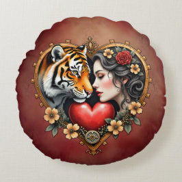 Den gömt vildmarkens hjärta. rund kudde