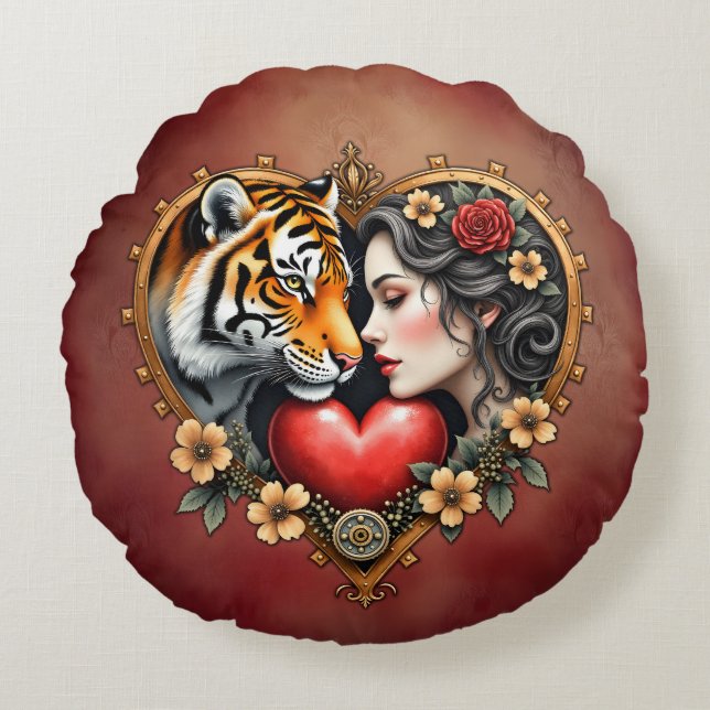 Den gömt vildmarkens hjärta. rund kudde (Framsidan)