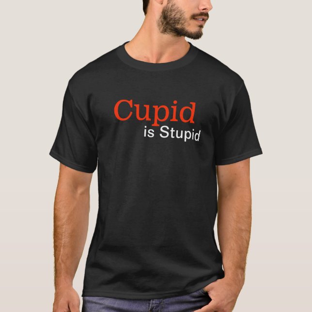 Den Goth cupiden är den dumma den Anti valentin Tröja (Framsida)
