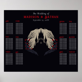 Den gotiska Blommigtens säte i Bröllop Bröllop Poster