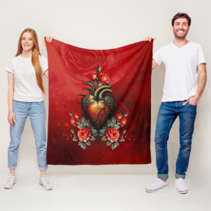 Den gotiska elegansen i hjärtat fleecefilt