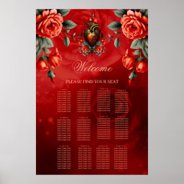 Den gotiska elegansen i hjärtat poster