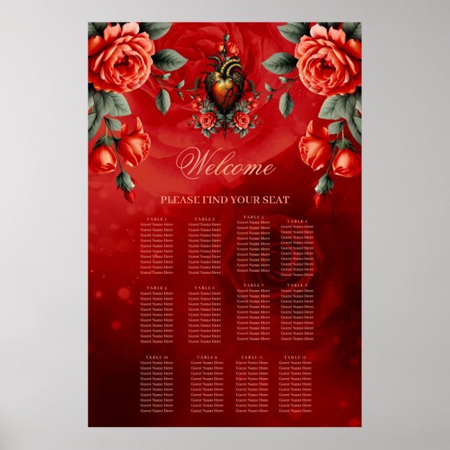 Den gotiska elegansen i hjärtat poster (Framsidan)