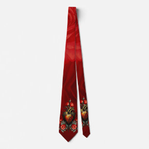 Den gotiska elegansen i hjärtat slips