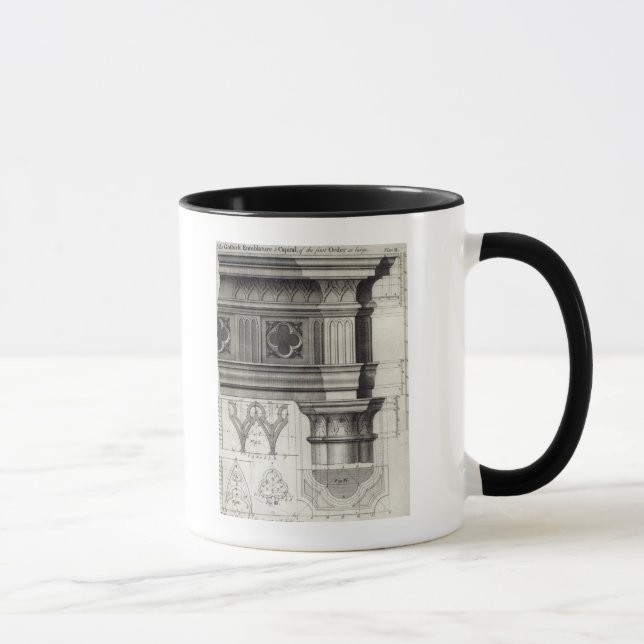 Den gotiska entablaturen mugg (Höger)