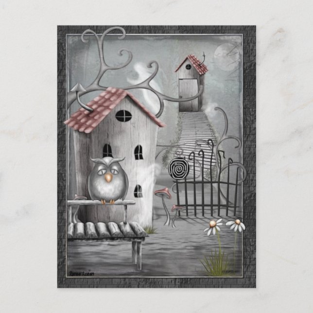 Den gotiska folkkonsten i Bäck Vykort (Framsida)