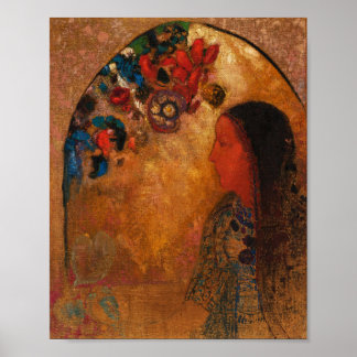 Den gotiska fönstret, Odillon Redon Poster