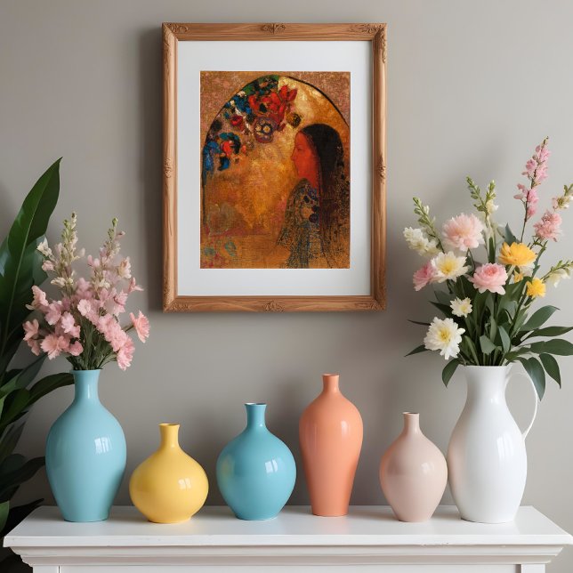 Den gotiska fönstret, Odillon Redon Poster (Skapare uppladdad)