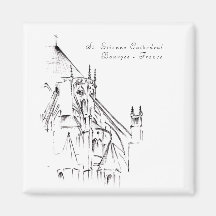 Den gotiska katedralen i Bourges, Frankrike