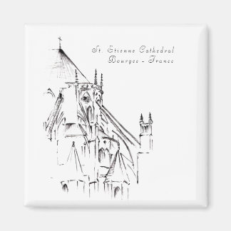 Den gotiska katedralen i Bourges, Frankrike Magnet